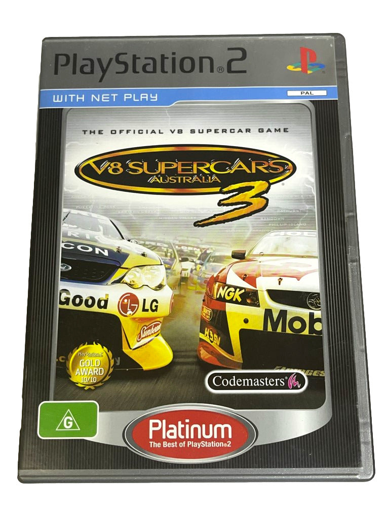 Game | Sony PlayStation PS2 | V8 Supercars 3 (Platinum)