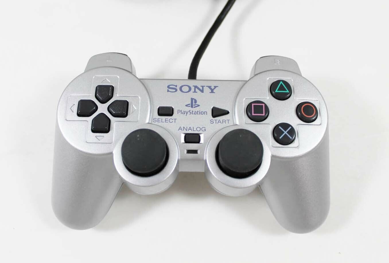 Controller Sony PlayStation PS2 Genuine Silver DualShock