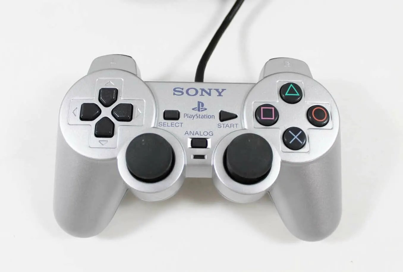 Controller | Sony PlayStation PS2 | Genuine Silver DualShock 2 Game Controllers Controllers & Attachments Sony