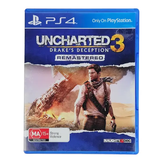 Game | Sony PlayStation PS4 | Uncharted 3: Drake's Deception Remastered Physical Video Games Game Sony