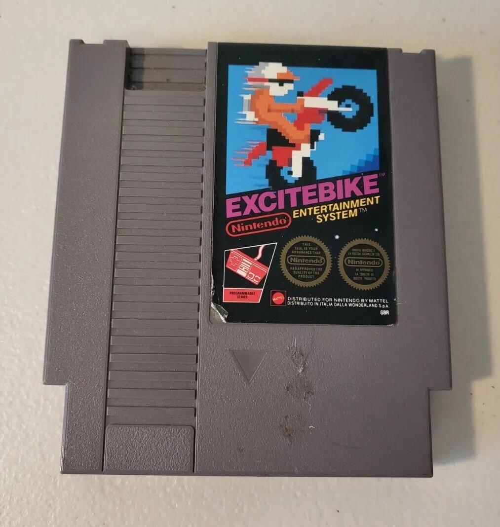 Game | Nintendo NES | Excitebike Physical Video Games Game Nintendo