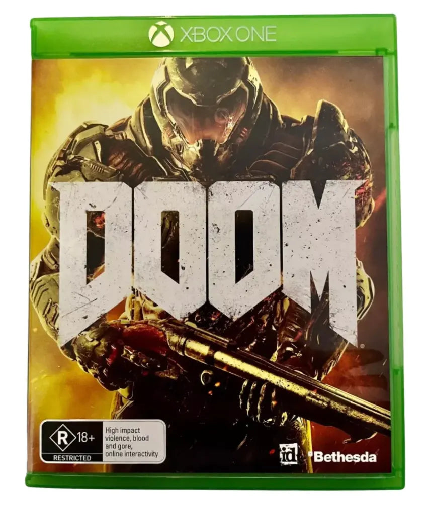 Game | Xbox One | DOOM Physical Video Games Game Microsoft