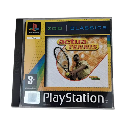 Game | Sony PlayStation PS1 | Actua Tennis (Zoo Classics) Physical Video Games Game Sony