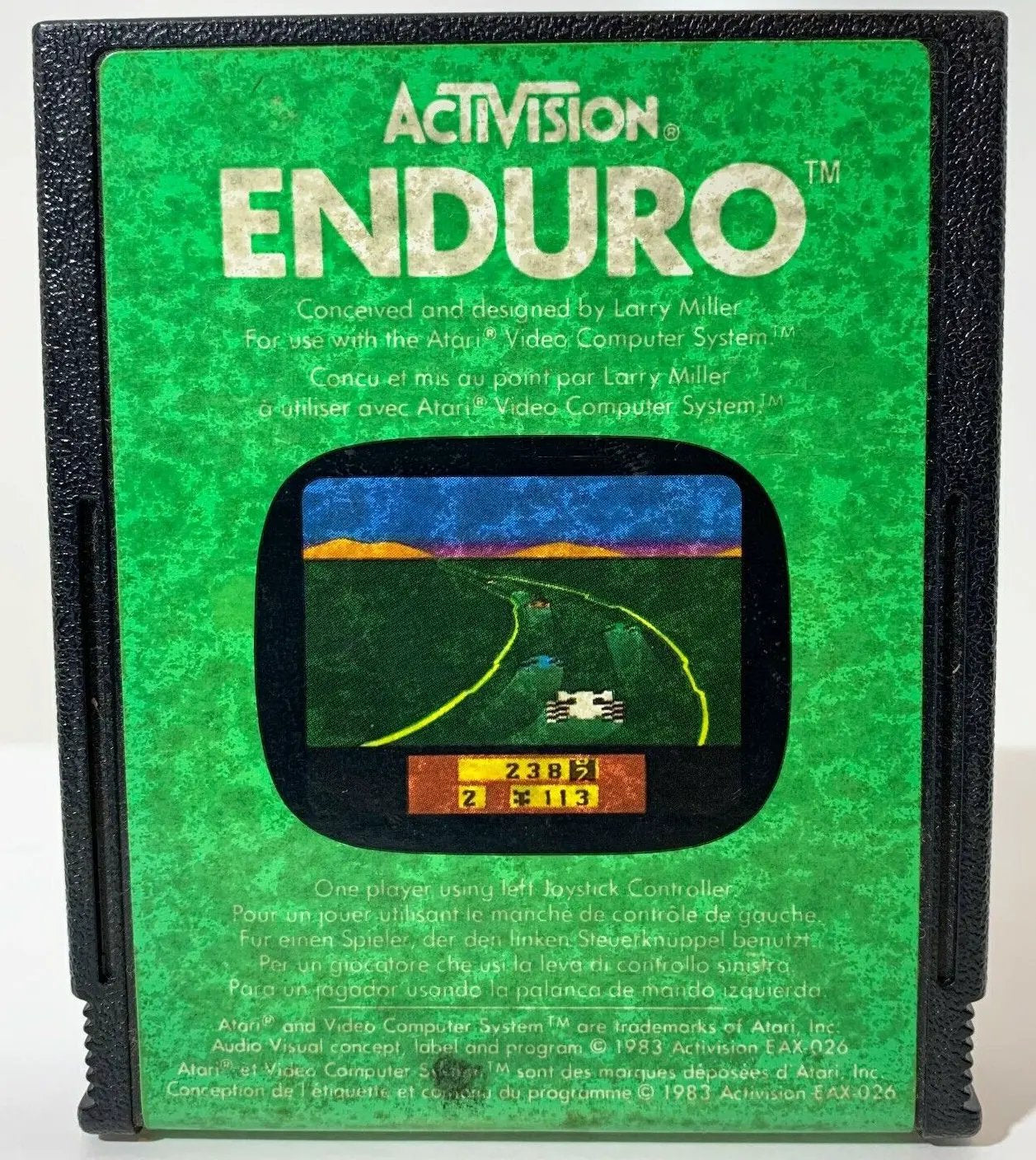 Game | Atari 2600 | Enduro Physical Video Games Game Atari