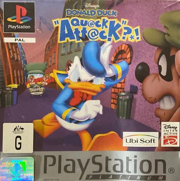 Game | Sony PlayStation PS1 | Donald Duck Quack Attack (Platinum) Physical Video Games Game Sony