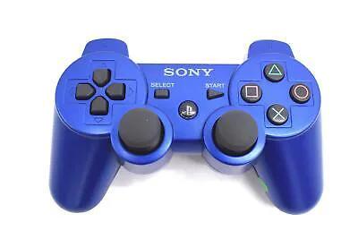 Controller | Sony PlayStation PS3 | Genuine Original Blue DualShock 3 Game Controllers Controllers & Attachments Sony