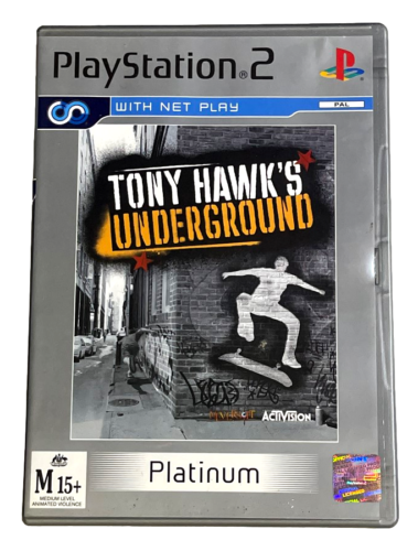 Game | Sony PlayStation PS2 | Tony Hawk Underground (Platinum) Physical Video Games Game Sony