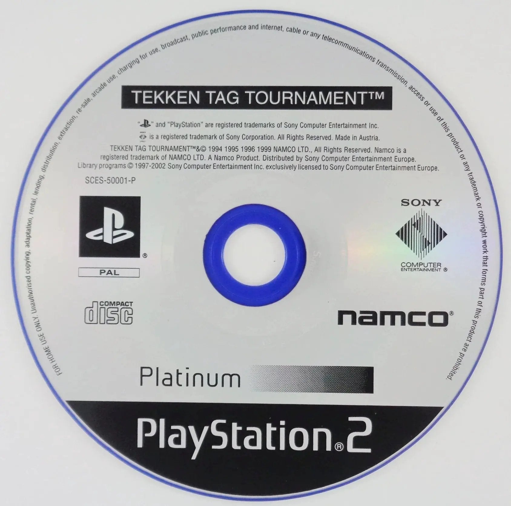 Game | Sony PlayStation PS2 | Tekken Tag Tournament (Platinum) Physical Video Games Game Sony