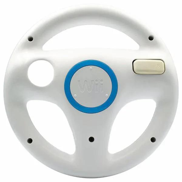 Accessory | Nintendo Wii | Genuine White Controller Steering Wheel Home Game Console Accessories Accessory Nintendo