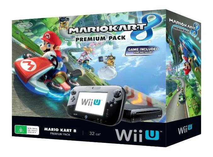 Console | Nintendo Wii U | Boxed Black 32GB Console Mario Kart Premium Pack Video Game Consoles Console Nintendo