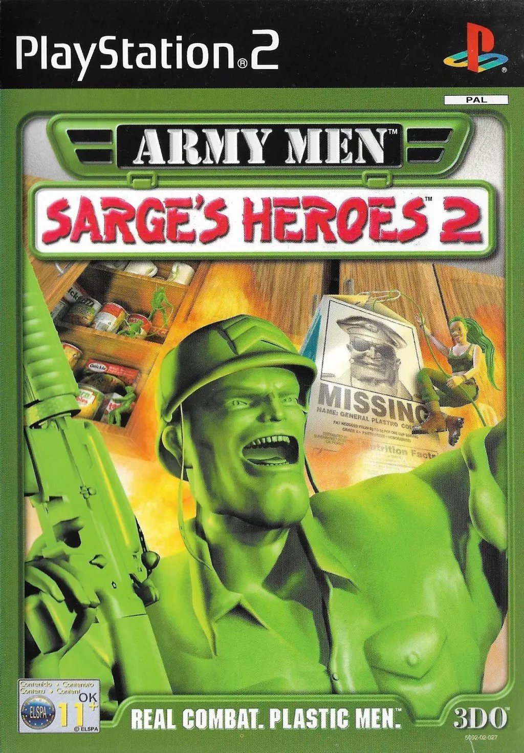 Game | Sony PlayStation PS2 | Army Men Sarge's Heroes 2 Physical Video Games Game Sony