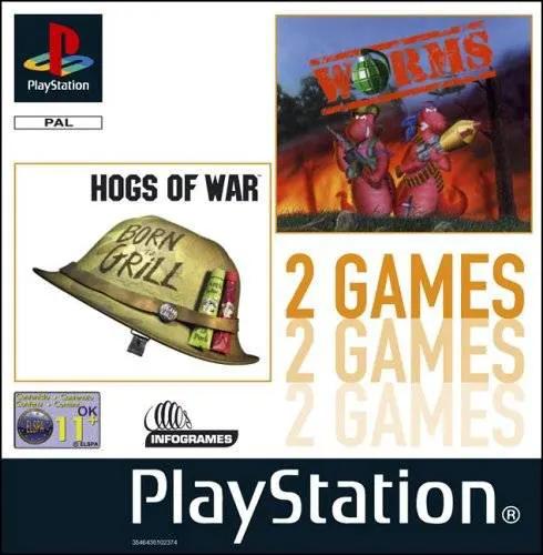 Game | Sony PlayStation PS1 | Hogs Of War & Worms Physical Video Games Game Sony