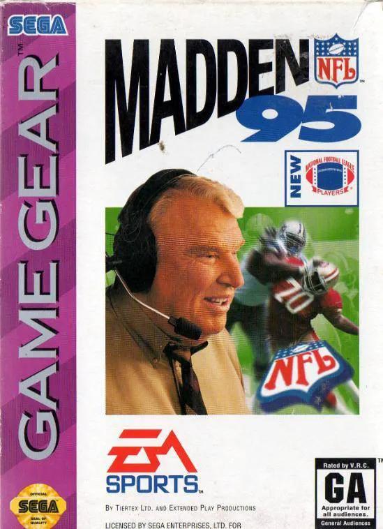 Game | Sega Game Gear | Madden 95 Physical Video Games Game Sega