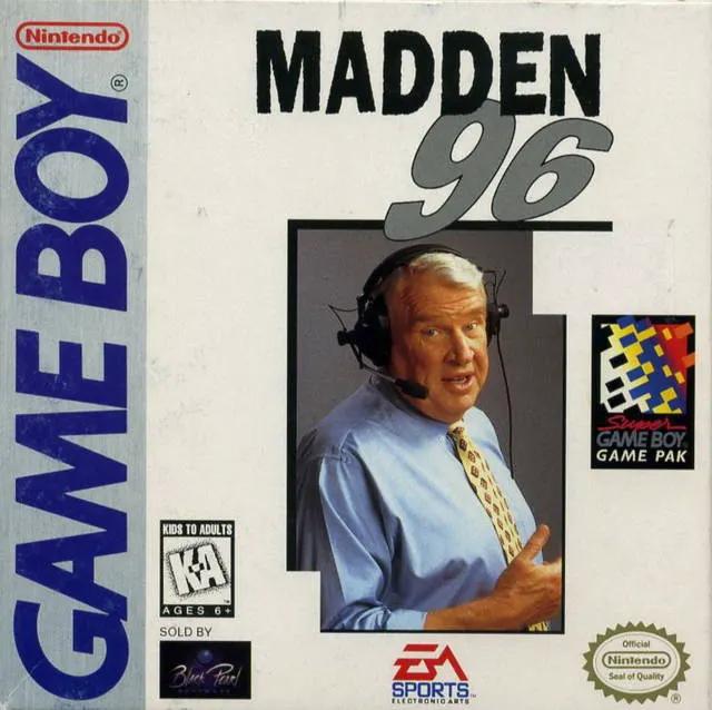 Game | Nintendo Game Boy GB | Madden '96 Physical Video Games Game Nintendo