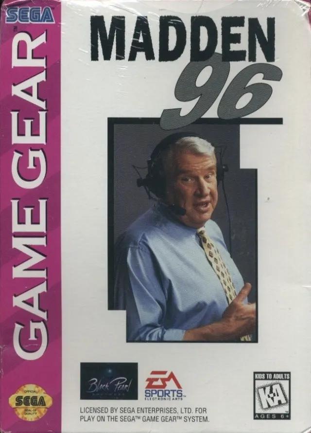Game | Sega Game Gear | Madden 96 Physical Video Games Game Sega