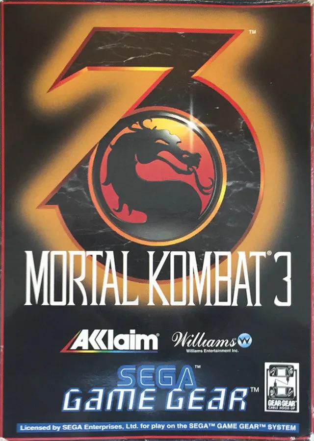 Game | Sega Game Gear | Mortal Kombat 3 Physical Video Games Game Sega