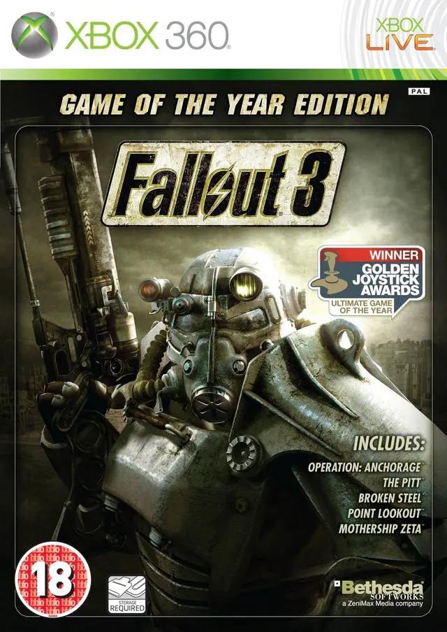 Game | Xbox 360 | Fallout 3 (Game Of The Year) (Classics) Physical Video Games Game Microsoft