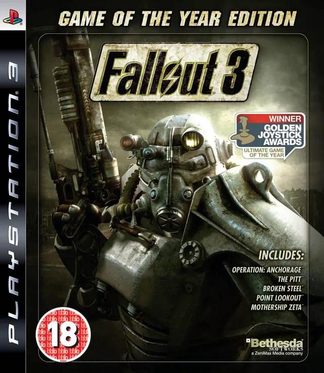 Game | Sony PlayStation PS3 | Fallout 3 (Game Of The Year) Physical Video Games Game Sony