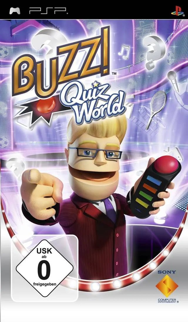 Game | Sony PSP | Buzz: Quiz World Physical Video Games Game Sony