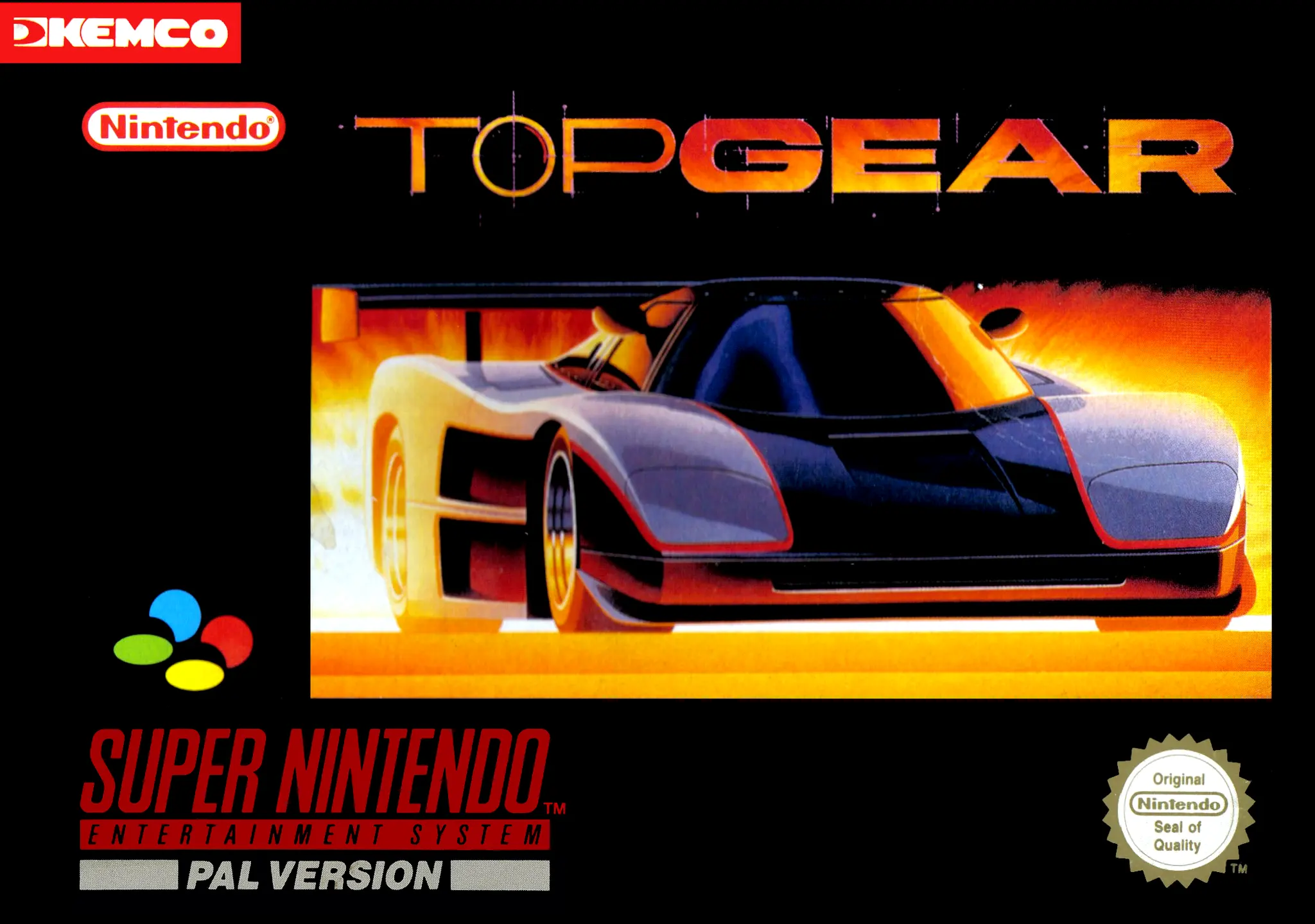Game | Super Nintendo SNES | Top Gear Physical Video Games Game Nintendo