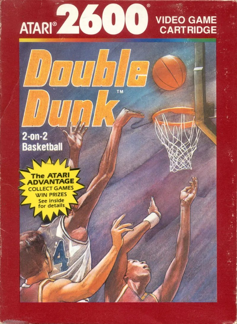 Game | Atari 2600 | Double Dunk Physical Video Games Game Atari
