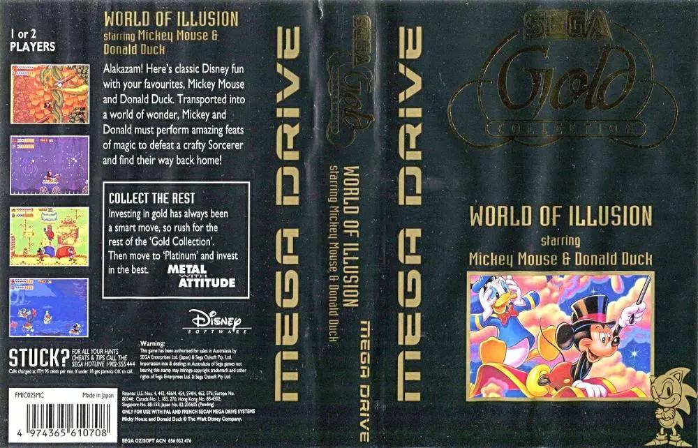 Game | Sega Mega Drive | World Of Illusion (Gold) Physical Video Games Game Sega