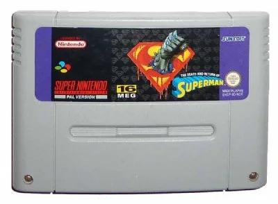 Game | Super Nintendo SNES | The Death And Return Of Superman Physical Video Games Game Nintendo