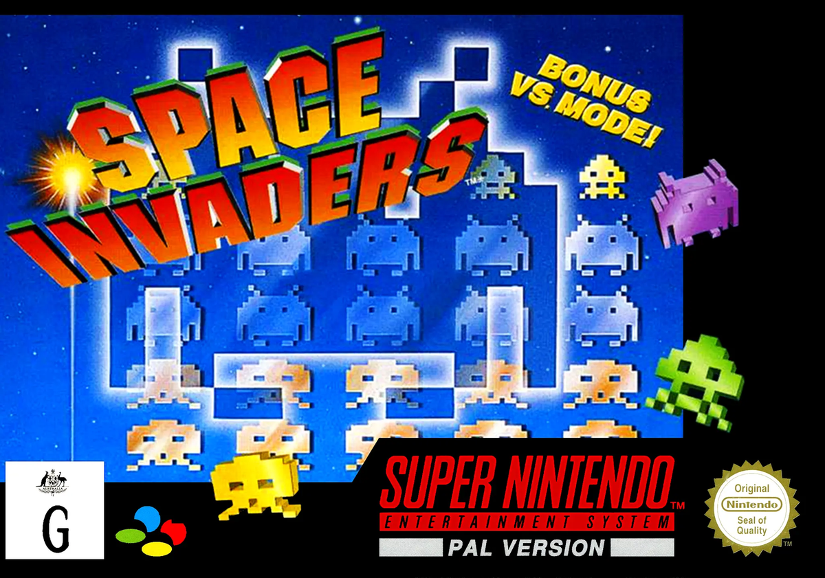 Game | Super Nintendo SNES | Space Invaders Physical Video Games Game Nintendo