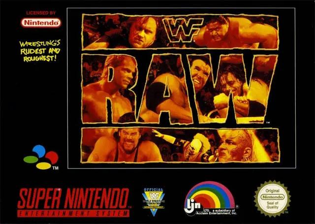 Game | Super Nintendo SNES | WWF RAW Physical Video Games Game Nintendo