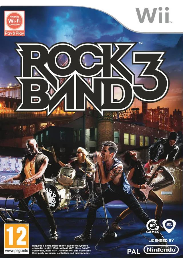 Game | Nintendo Wii | Rock Band 3 Physical Video Games Game Nintendo