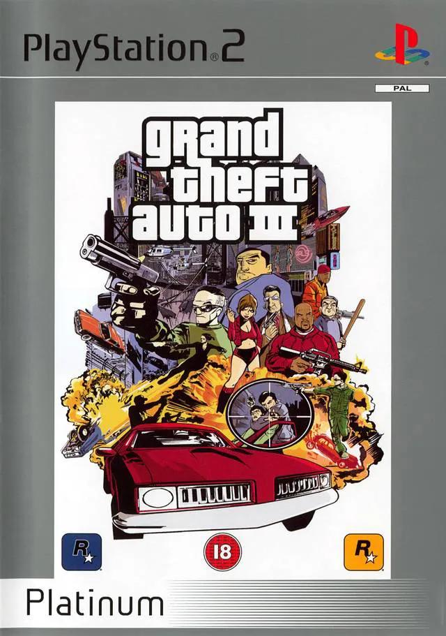 Game | Sony PlayStation PS2 | GTA Grand Theft Auto III (Platinum) Physical Video Games Game Sony