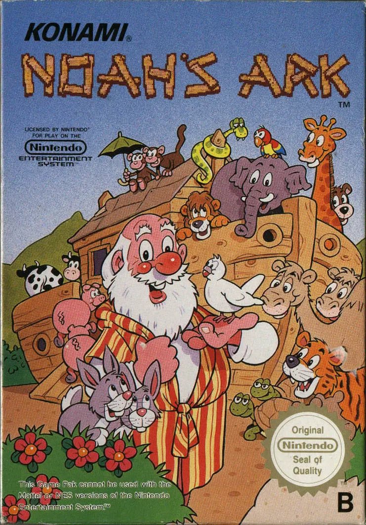 Game | Nintendo NES | Noah's Ark Physical Video Games Game Nintendo