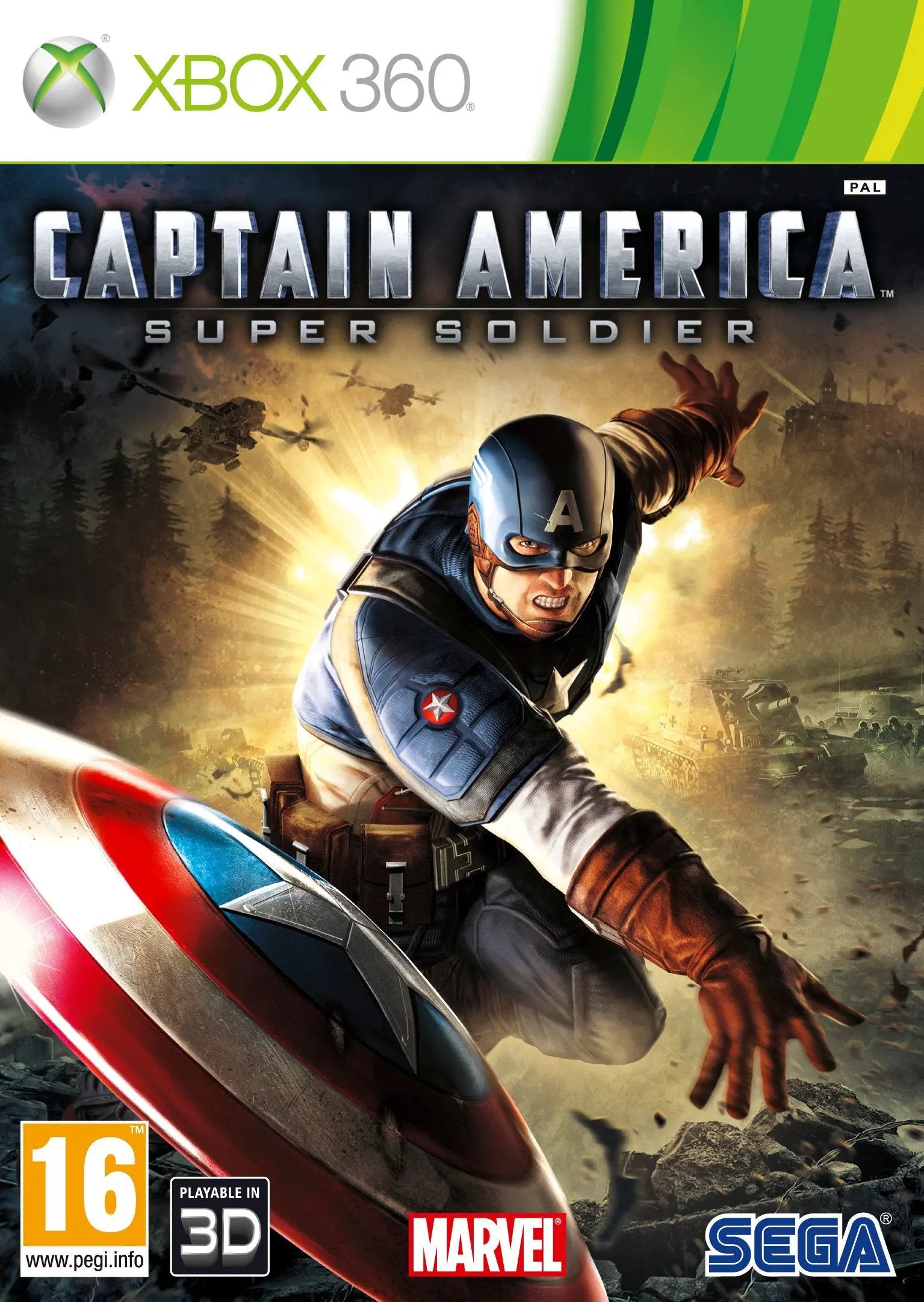 Game | Xbox 360 | Captain America: Super Soldier Physical Video Games Game Microsoft