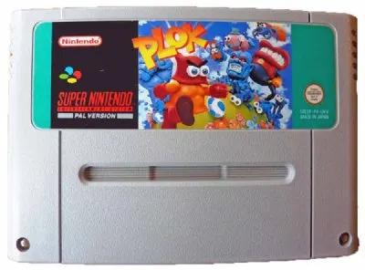 Game | Super Nintendo SNES | Plok Physical Video Games Game Nintendo