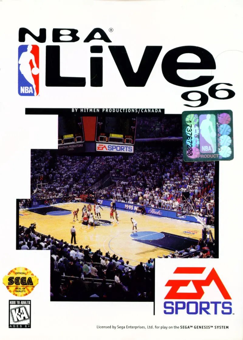 Game | Sega Genesis | NBA Live 96 Physical Video Games Game Sega