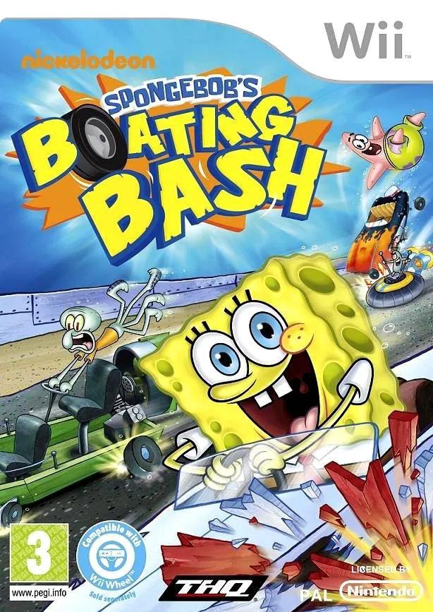 Game | Nintendo Wii | SpongeBob's Boating Bash Physical Video Games Game Nintendo