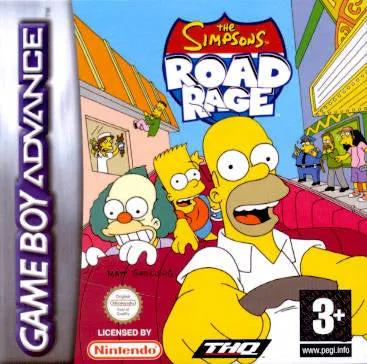 Game | Nintendo Game Boy Advance GBA | The Simpsons: Road Rage Physical Video Games Game Nintendo