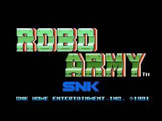 Game | SNK Neo Geo AES | Robo Army NGH-032 Physical Video Games Game SNK