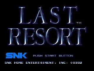 Game | SNK Neo Geo AES | Last Resort NGH-024 Physical Video Games Game SNK