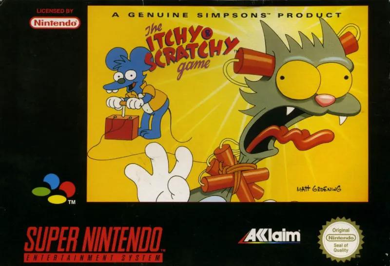 Game | Super Nintendo SNES | The Itchy And Scratchy Game Physical Video Games Game Nintendo
