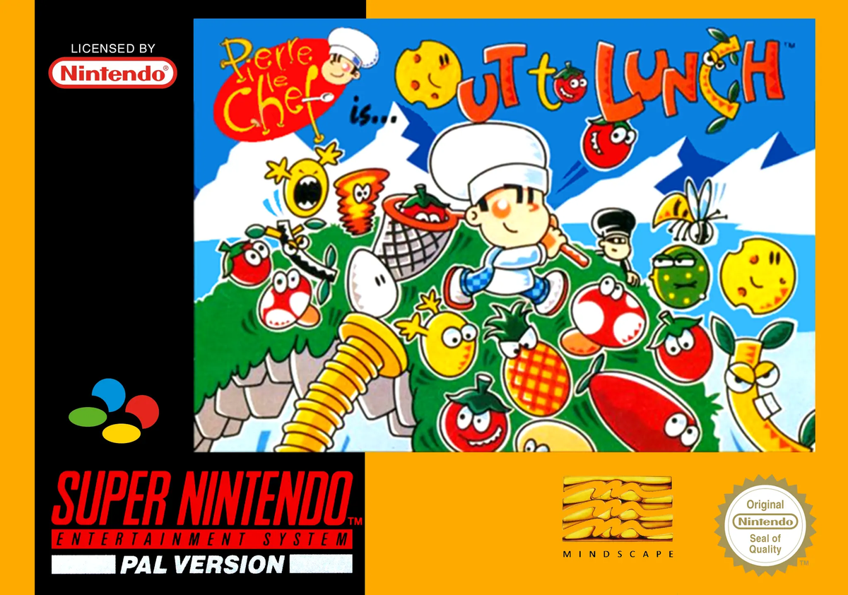 Game | Super Nintendo SNES | Out To Lunch Physical Video Games Game Nintendo