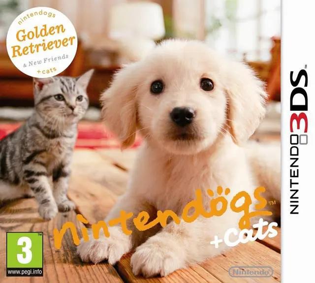 Game | Nintendo 3DS | Nintendogs + Cats: Golden Retriever & New Friends Physical Video Games Game Nintendo