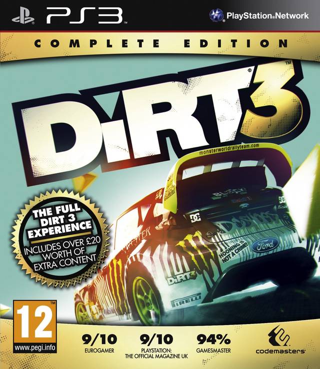 Game | Sony PlayStation PS3 | Dirt 3 (Complete Edition)