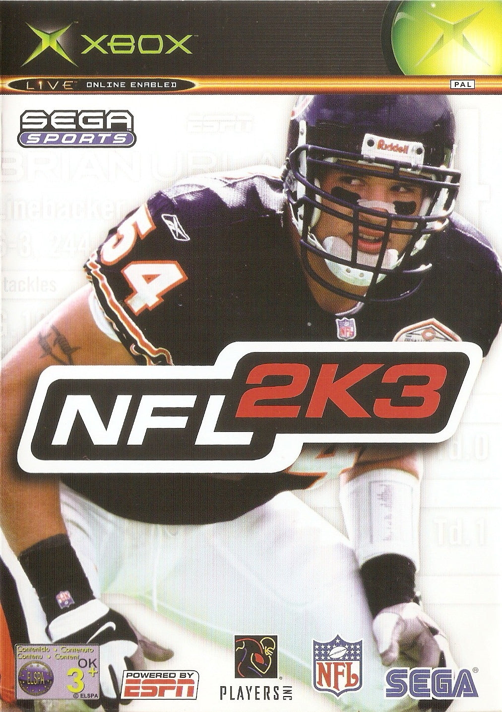 Game | Xbox | NFL 2K3