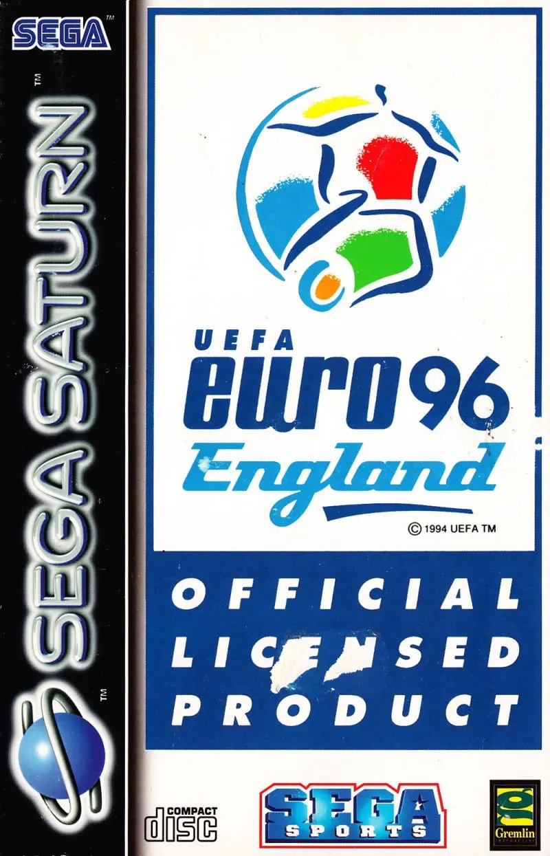 Game | Sega Saturn | UEFA Euro 96 England Physical Video Games Game Sega