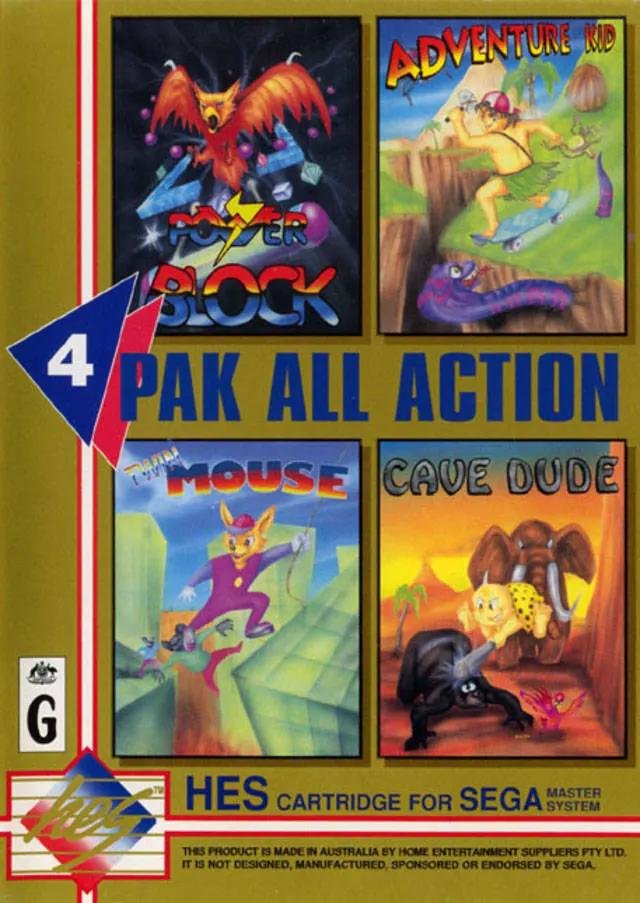 Game | Sega Master System | 4 Pak All Action Physical Video Games Game Sega