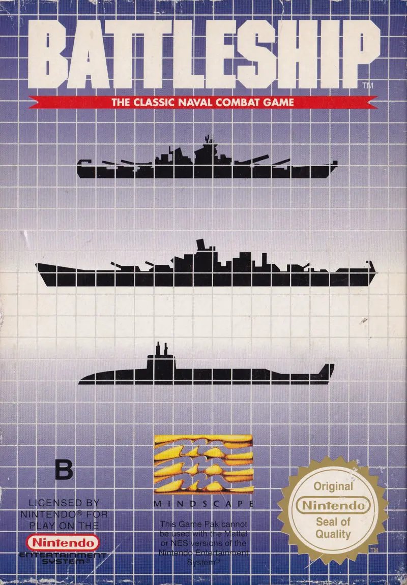 Game | Nintendo NES | Battleship Physical Video Games Game Nintendo