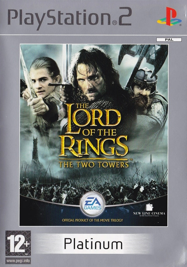 Game Sony PlayStation PS2 Lord Of The Rings Two Towers (Platinum)