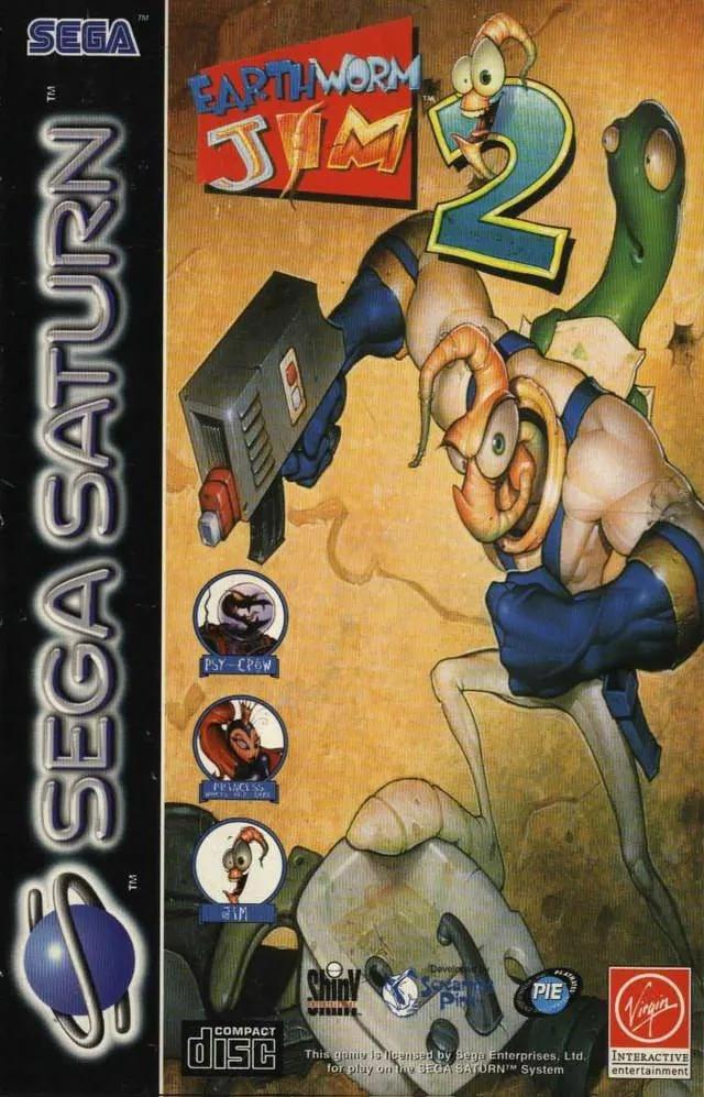 Game | Sega Saturn | Earthworm Jim 2 Physical Video Games Game Sega