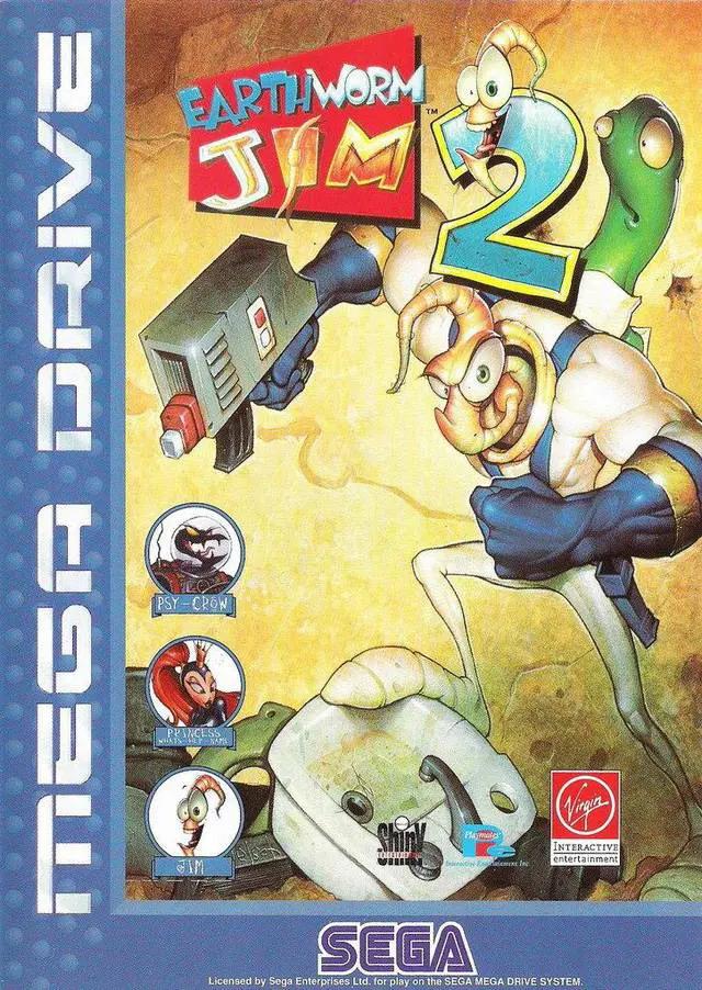 Game | Sega Mega Drive | Earthworm Jim 2 Physical Video Games Game Sega